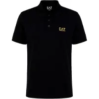 Emporio Armani for man. 8NPF14_PJVQZ Core Identity polo shirt in black stretch cotton (XL), Casual, Sport, Multisport, Short sleeve