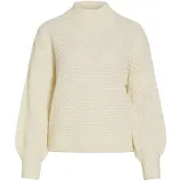 Vila Viliomy Høy Hals Strikket Pullover
