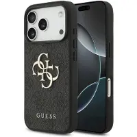 GUESS iPhone 18 Pro 4G Big Metal Logo Hybrid-deksel - Grå