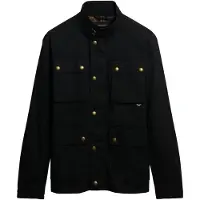 Superdry for man. M5012190A Merchant Wax Racer Jacket black (XXL), Casual, Cotton