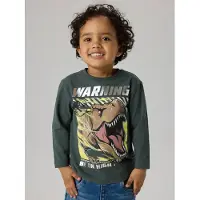 Name It Mini Jurassic Langarmet T-skjorte