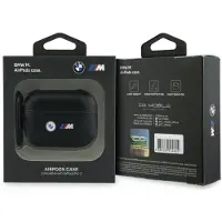 BMW Buet linjeetui for AirPods Pro 3 - svart