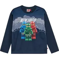 Lego Wear LEGO Ninjago T-skjorte - LWTaj 611 - Navy m. Trykk - - 8 år (128) - Genser