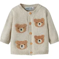 Name it Cardigan - Strikk - NbmObase - Peyote Melange - - 1 år (80) - Cardigan