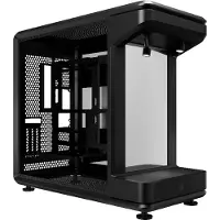 Cooler Master MasterFrame 360 Stage Mirror - Mid tower - ATX - sidepanel med vindu (herdet glass) (ATX) - svart - USB/lyd