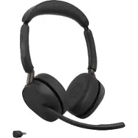 Jabra Evolve3 65 UC Stereo Svart med Link 390c