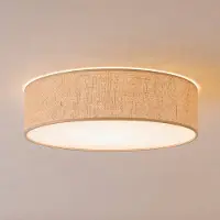 Milagro Lighting Taklampe Marshall, brun, rotting, Ø 50 cm, E27