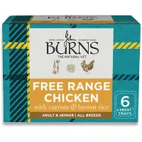 Burns frittgående kylling med gulrøtter & brun ris - 6 x 395 g