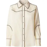 Pepe Jeans for woman. PL3051570 Gianna off-white shirt (S), Casual, Cotton, Long sleeve