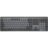 Logitech Master Series MX Mechanical - Tastatur - bakbelysning - trådløs - Bluetooth LE - QWERTY - US International - tastsvitsj: Linear - grafitt