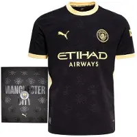 Puma Manchester City 26/27 Away Authentic Jersey Men, Men, Black/Flaxen, L