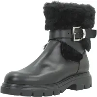 Wonders for woman. A-4318_5741_5792 Bones Leather Boots 18 Black (37), Flat, Zip, Casual