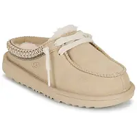 Ugg unisex for kids. 1175213K Tasman Mule beige Leather Slippers (33.5), Flat, None, Casual, Homewear, children's fashion