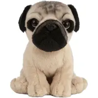 KEYCRAFT Kosedyr - 16x7 cm - Mops valp - Beige - - OneSize - Kosedyr