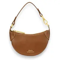 Ralph Lauren for woman. 427938050006 Brown half-moon leather bag (OSFA), Casual