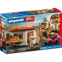 Playmobil Fire Quad Burger Shop Figur