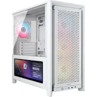 Corsair FRAME 4000D LCD RS ARGB - Kabinett - Miditower - Hvit