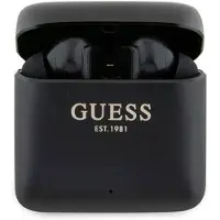 GUESS Bluetooth-hodetelefoner GUTWSSU20ALEGK TWS + dokkingstasjon svart/svart Trykt logo