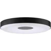 Paulmann LED-taklampe Puric Pane II, svart, 3-trinns dimbar.