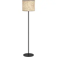 Eglo Butterburn gulvlampe, høyde 162 cm, beige/grønn, metall/stoff