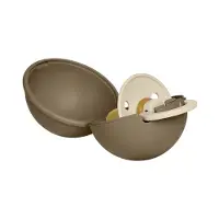 BIBS Colour Smokk/Smokkeboks - Str. 2 - Rund - Vanilla/Dark Oak - - 6-18 md - Smokk