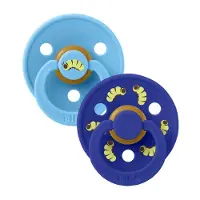 BIBS Studio Colour Smokker - Str. 2 - Rund - 2-pack - Breeze/Son - - 6-18 md - Smokk