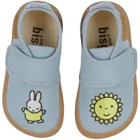 Bisgaard X Miffy Tøfler - Barfot - Himmelblå - - 27 - Tøfler