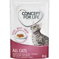 Concept for Life Blandet Økonomipakke Gelé & Saus 24 x 85 g  - All Cats 10+ i Saus og Gelé