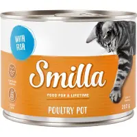 Smilla Økonomipakke Fjærkregryter 24 x 200 g - Mørt fjærkre med fjærkrehjerter