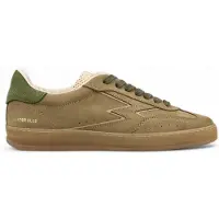 Moa for man. CL250M Brown Club Leather Sneakers (40), Flat, Laces, Casual