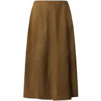 Pepe Jeans for woman. PL9011960 Kara beige leather skirt (M), Casual, Suede