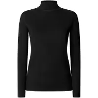 Pepe Jeans for woman. PL5000310 Bruna black T-shirt (S), Casual, Viscose, Long sleeve