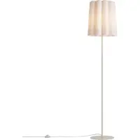 QAZQA Japandi gulvlampe beige med stoffskjerm 160 cm - Jenni