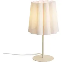 QAZQA Japandi bordlampe beige med stoffskjerm 35cm - Jenni