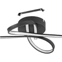 Eglo SELVINA vegg- eller taklampe LED 19 W IP20, svart og hvit