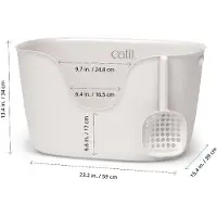 Catit Design Loo kattetoalett med spade - hvit