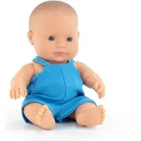 Miniland Europeisk Guttebabydokke 21 Cm