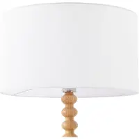 LUCANDE gulvlampe Karlie, høyde 155 cm, hvit, tre, E27
