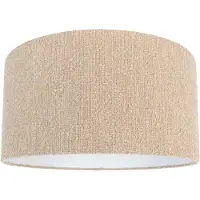 QAZQA Bouclé Fabric Lampshade in Beige, 50/50/25cm