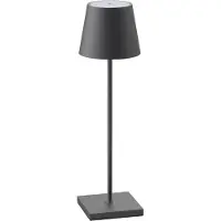 Sigor Nuindie LED oppladbar bordlampe, USB-C, svart, IP54, dimbar