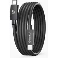 ORICO USB4 Thunderbolt 5-kabel 80 Gbps 240 W USB-C til USB-C 2 m – svart