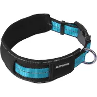Icepeak Pet Highway mykt halsbånd, aqua - Størrelse L: 40 - 60 cm halsomkrets, 55 mm bred