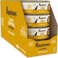 Applaws Sparepakke Taste Toppers Natural i buljong, 48 x 156 g - Kylling