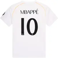 Real Madrid 25/26 Mbappe Hjem Junior T-skjorte Med Korte Ermer
