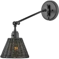 HINKLEY Vegglampe Arti, svart/svart, rotting, stål