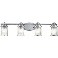 Quintiesse Vegglampe til baderomsvegg Ashland Bay, 4 lys, krom