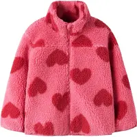 Name it Fleecejakke - Teddy - Noos - NmfMonica - Blomstrende Gin - - 2 år (92) - Fleecejakke