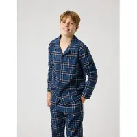 Björn Borg Nattskjorte - Core Flannel - Navy - - 11-12 år (146-152) - 2-delt nattøy