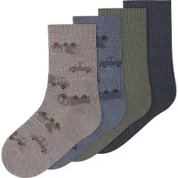 Name it Sokker - NmmWak - 4-pack - Satellitt/4p Sate Jaq+ Ombre - - 22/24 - Sokker