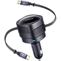 Baseus Enjoyment Max billader USB-C+USB-C 60W svart